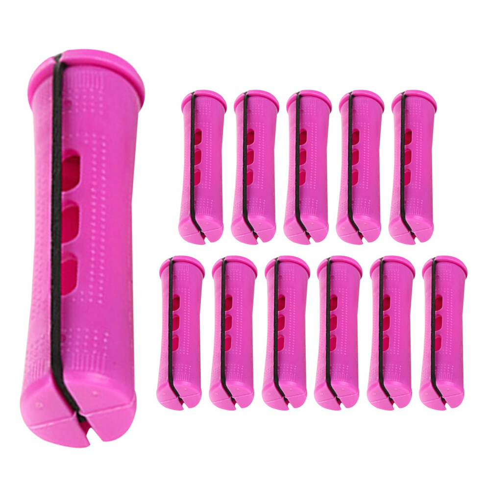 Purple Heatless Hair Curler 12X Curling Wands With Antislip Rubber Bands Portable Styler For Home And Travel 1 Count