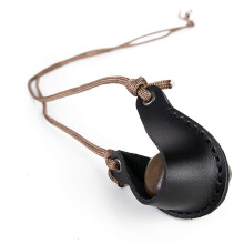 Handmade Leather Pouch For Shepherd Sling Slingshot OldFashioned Style, Durable Leather, Fits Standard Slingshot Band