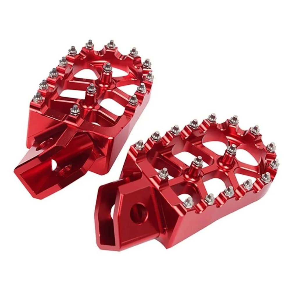 Motorcycle Foot Pegs For Yamaha Xt250 Ttr Wr Yz, Wide Platform Aluminum Footrests, Rustresistant 9347817398793