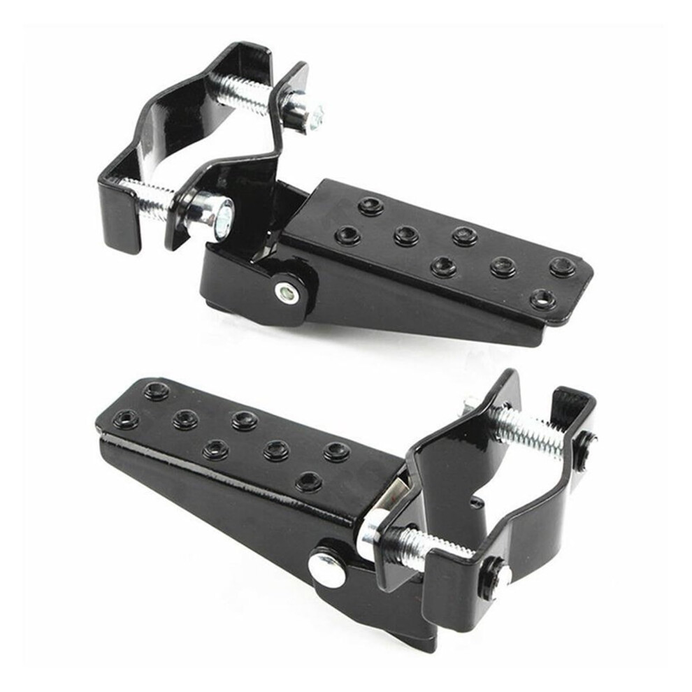 Motorcycle Pedal Universal Fit Passenger Foot Pegs Rear Footrest 2528Mm 1 Pair Black 9382693105912