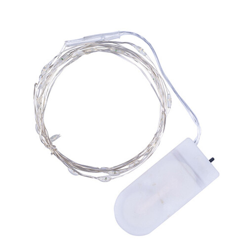 1m 10LEDs Feen-Lichterkette IP65 Warmweiß 1