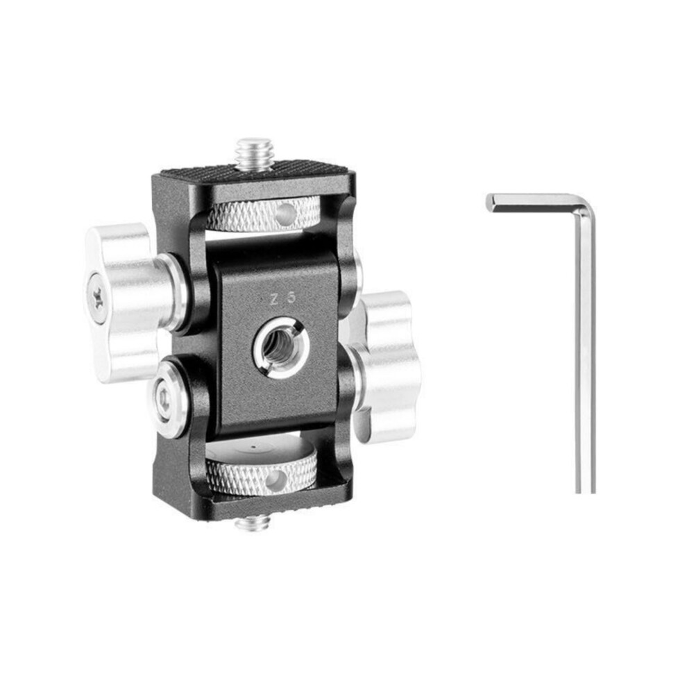 Gimbals Stand Twohead Aluminum Alloy For Cameras And Accessories 180Degree Tilt 360Degree Swivel Monitor Holder 9382693001269