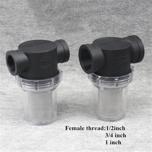 Inline Water Filter with Stainless Mesh,  Flow Irrigation Strainer 1/2 3/4 1 Inch Garden Use 1