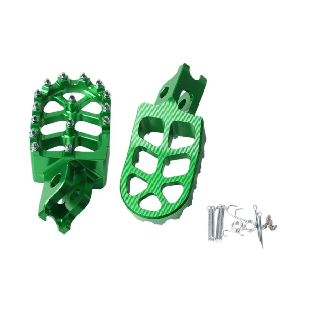 Motorcycle Foot Pegs For Honda Crf125 Cr250 Crf250l Crf300l Crf450 Precision Green 9347817400465