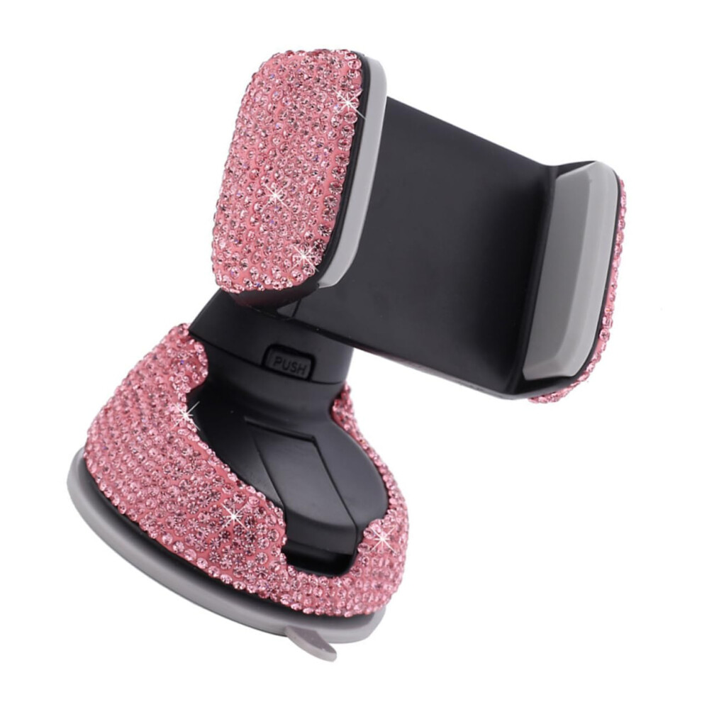 Bling Car Phone Holder For Dashboard With Multiangle Adjustment Compact Scratch Mount For Women 9347817295122