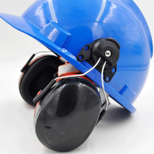 Noise Ear Muffs HelmetMounted, CapMounted Attachable Adjustable Ear Protection for Construction Site 2