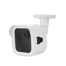 Security Camera Mount 360 Rotation Weatherproof Full Coverage Outdoor PVC Adjustable Bracket White