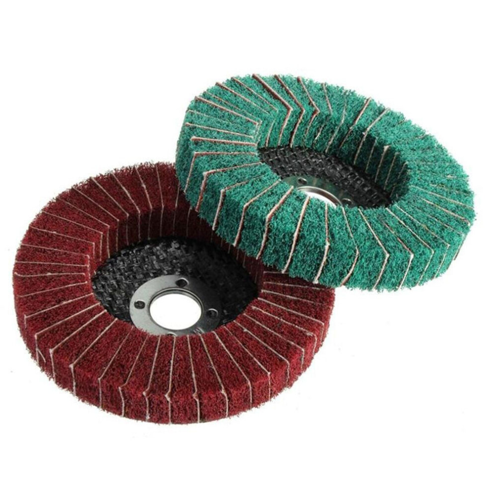Fiber Abrasive Buffing Grit Disc 10Cm, 120/240 Grit For Polishing 3171374655343