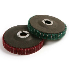 1 pieza de disco de pulido de fibra abrasiva rojo de 10 cm, grano 240