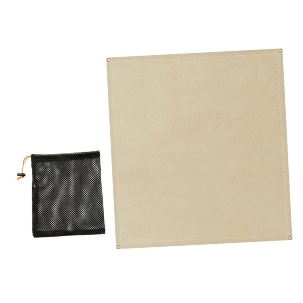 Outdoor Fire Retardant Blanket 1Set Fireproof Mat For Camping And Bbq, Temperature Flexible Material For Backyard 9347817295597