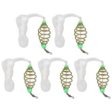 Olive Shape Spring Fishing Tackle, Practical Design For Carp Fishing Accessories, Stainless Steel Spring Bait Cage With Not Easy To Rust And High