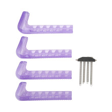 Protectores de cuchillas para patines de hielo, fundas protectoras con cierres a presión para una fijación cómoda y segura.