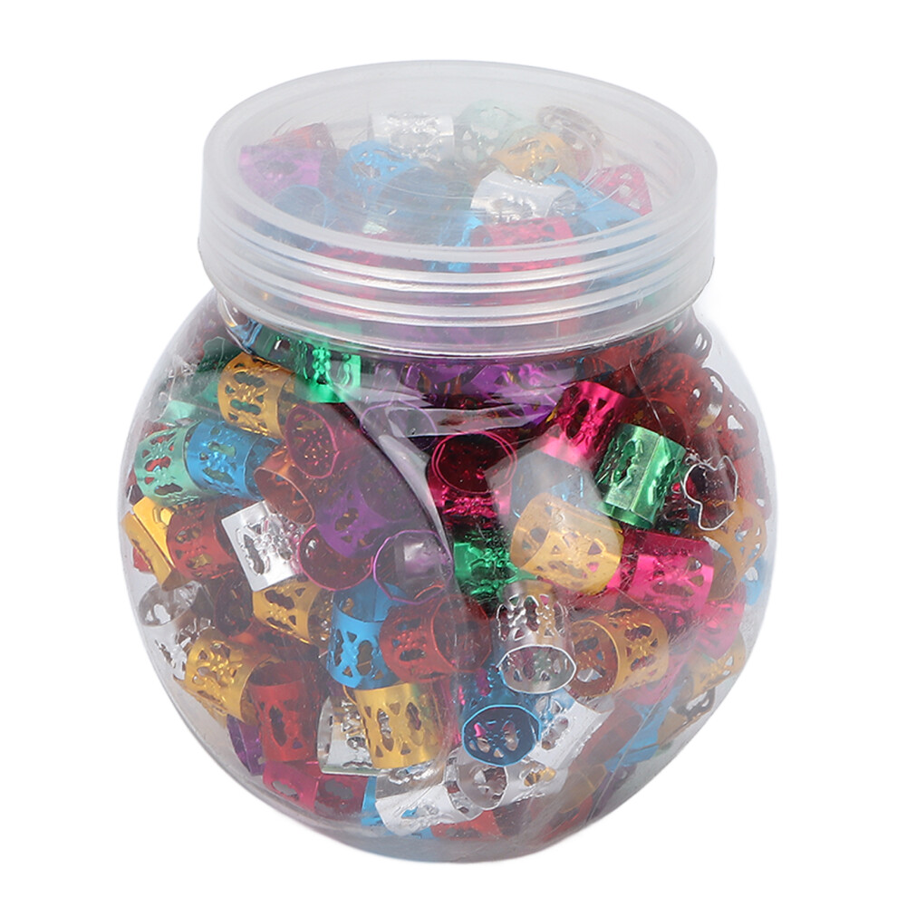 Flexible Aluminum Hair Decoration, Multi-Purpose Metal Plated Beads, Bendable Material Dreadlocks Hair Cuffs, Assorted Colors for Stylish Braiding,