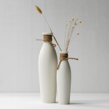 Vasos de cerâmica com design elegante para decoração de casa, decoração boêmia e decoração moderna de fazenda, com acabamento em cerâmica