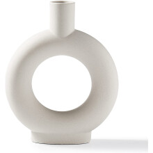 Vaze ceramice Boho Chic, decor minimalist din ceramică pentru casa ta, vaze Boho cu design de gogoașă, îmbunătățește-ți bucătăria, biroul,