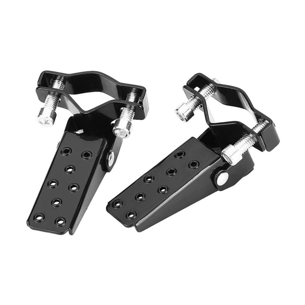 Footpegs 2Pack Universal Fit Motorcycle Passenger Foot Pegs Rear Pedals Footrests Folding Mtb Bmx Black 9347817401431