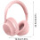 Wireless Computer Headset OverEar 180g Pink Voice Assistant Enabled For Remote Learning And Conferences 5