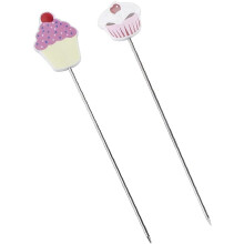 Cake Tester Stainless Steel Skewer for Accurate Baking Cupcake Bread Pancake Muffin 2pcs
