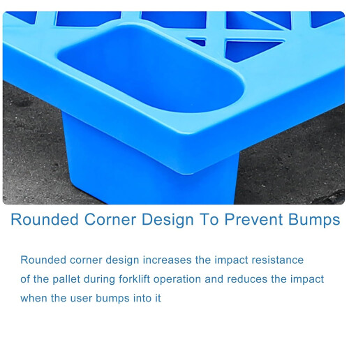 Plastic Storage Pallet HDPE Ventilated MoistureProof Stackable for Warehouse Garage Basement 40x50cm 2