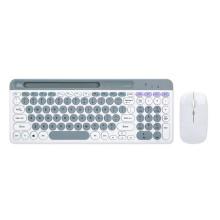 Draadloos Toetsenbord, Muis, Combo, Draagbaar, , Kleurrijk, Oplaadbaar, Stil, voor Tablet, Laptop, Desktop