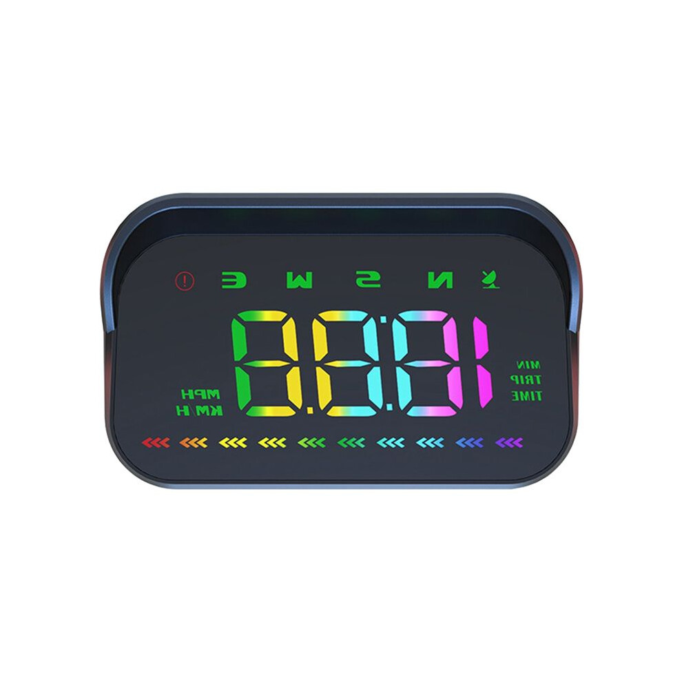 Car Hud Gps Display Windshield Projector Mph Kmh Speedometer Projector Compass Overspeed Alarm System 6033282292478