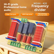 420 Adjustable Crossover Divider 400W Speaker Crossovers Systems 4 Way Adjustable Audiophiles for Enhances Sound
