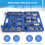 Brake Caliper Compression Tool Set Thrust Bolt Assemblies Retaining Plates Caliper Hangers Disc Adapters with Gloves 2