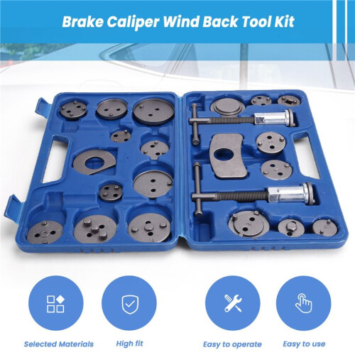 Brake Caliper Compression Tool Set Thrust Bolt Assemblies Retaining Plates Caliper Hangers Disc Adapters with Gloves 1
