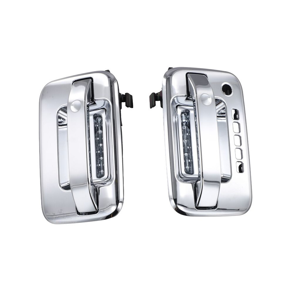 Front Left Right Exterior Door Handle W/Keyhole/With Keypad Hole For F150 2004-2014 9L3z-1522405-Ba 9L3z-1626604-Aa 6131759993467