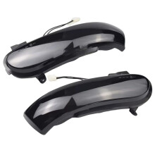 1 Par de Luces de Flujo de Señal de  para Espejo Retrovisor de Coche para   2008 A1718200421 / A1718200321, Color Negro Ahumado, Que