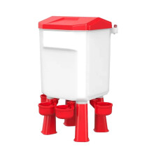 Abreuvoir à Poulet Suspendu, Abreuvoir à Volaille en Plastique, Pieds Détachables pour Poulet, Dinde, Oie, Canard, , 7 L