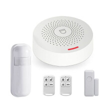 Trådlöst WiFi 433MHz Hemsäkerhetssystem Wifi Inbrottslarmsystem Tuya Life Trådlöst Tangentbord Fungerar EU-PLUGG