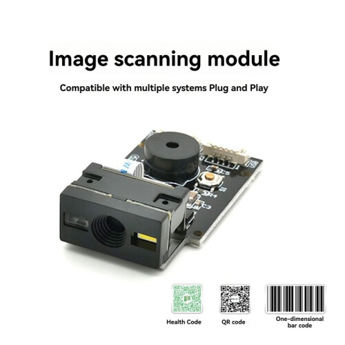 GM65 1D2D QR Code Image Barcode Identification Module Scanner Scanning Embedded Bar Code Reader Module with Cable 2