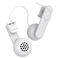 Clip- Hängande Hörlurar Bekväm Ljudförstärkare Vit för Meta Quest 2/ Quest 3 VR-Headset Förbättrar Njutningen