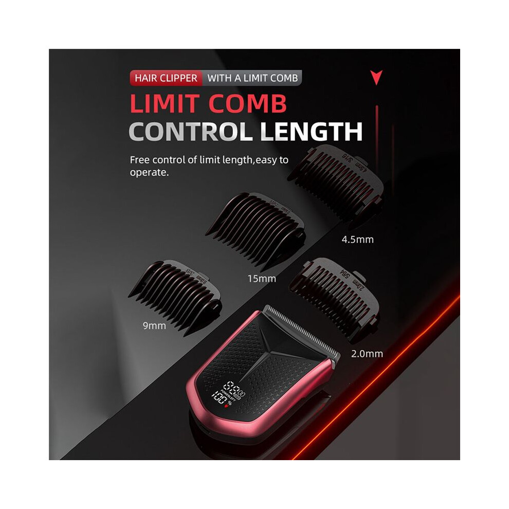 Electric Haircut USB Charging  Screen Display Waterproof Design Electric Shaver for Wet/Dry Use