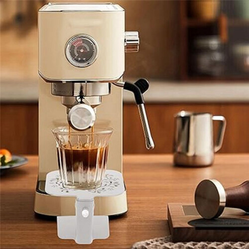 Support de Balance éLectronique pour Machine à Café, Support RéGlable D'Extraction et de PeséE, Support de PeséE de Café (Blanc 2) 2