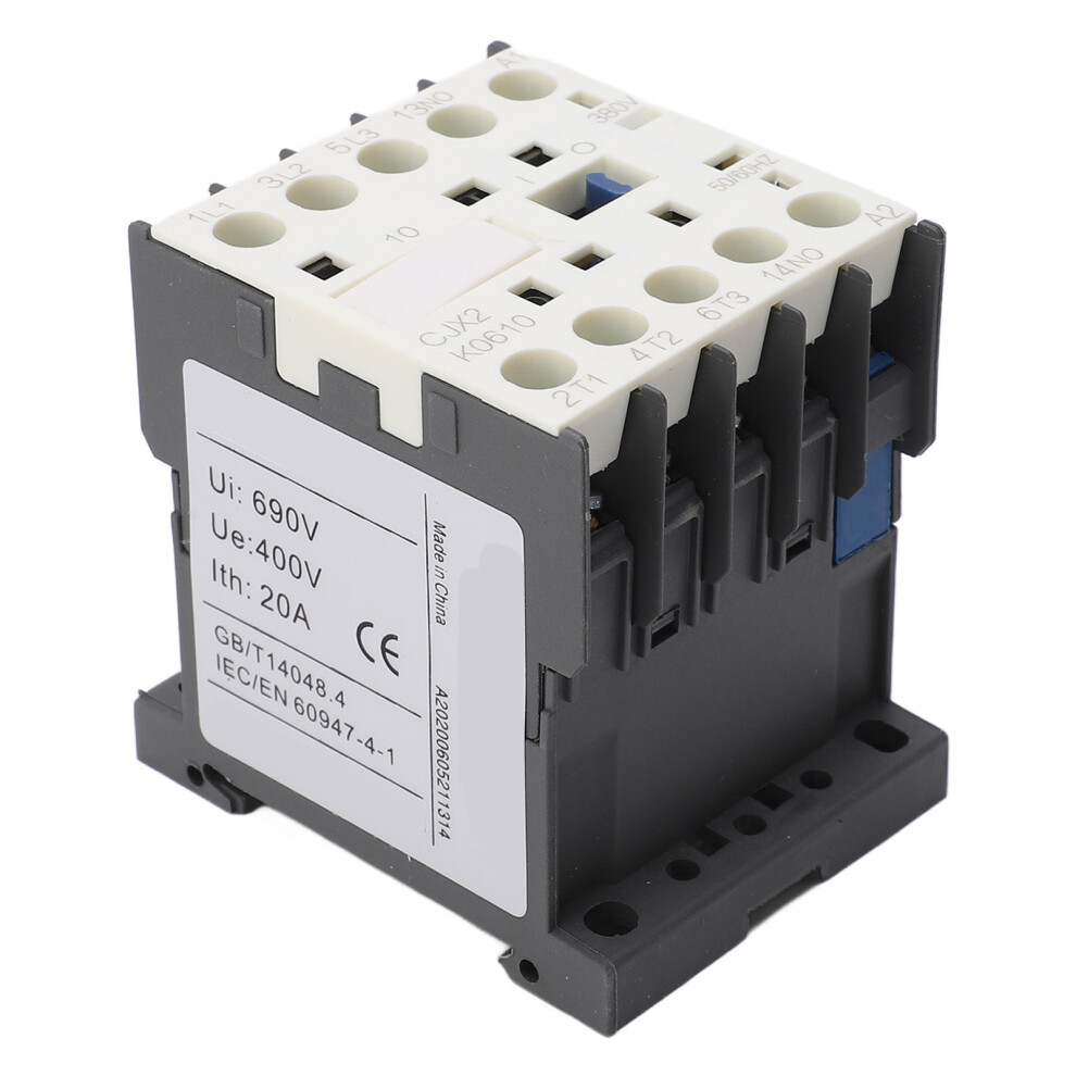 High Sensitivity 3P Ac Contactor 380V 6A Silver Contacts Industrial 4181374659752