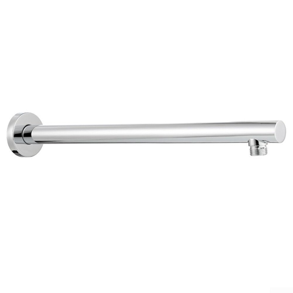 Stainless Steel Shower Wall Bracket For Rain Shower Head Extension 40 Cm Length G1/2 Inch Connection Chrome Electroplate 9189345469770