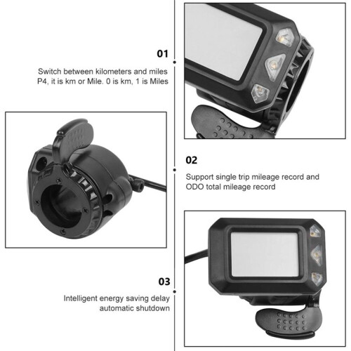 24V 250W Klapp-Scooter-Controller-Kit, Elektro-Scooter-Controller, LCD-Display, Bremse, Gaspedal, Drosselsatz 2