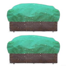 Plant Frost Protection Covers 2 Pack with Adjustable Drawstring for Square Pots Cold Weather Shield Green Ref: 4036