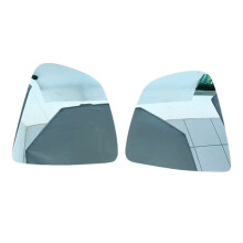 1 Paire de Verre de Lentille de Miroir Bleu de vue ArrièRe D'Aile de Porte LatéRale Chauffante Avant de Voiture pour ModèLe Y 2019-2022