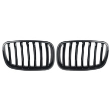 1 Paar Voorkap Niergrill voor X5 X6 E70 E71 2007-2013 Glanzend Zwart 51137157687 51137157688
