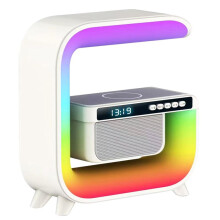 -Luidspreker Wekkermonitor 15W Draadloos Opladen Desktop Kleurrijk Omgevingslicht