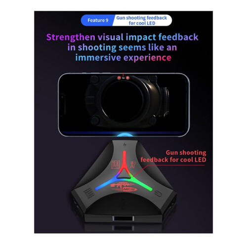 MK12 Collega e Usa Gamepad PUBG Mobile Controller Gaming Tastiera Mouse Convertitore  5.0 per Gioco Mobile 2