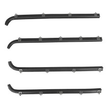 4Pcs Inner Outer Car Door Window Seal Belt Weatherstrip Kit F2TZ1521457A E7TZ1521453A for F150 F250 F350 1987-1997