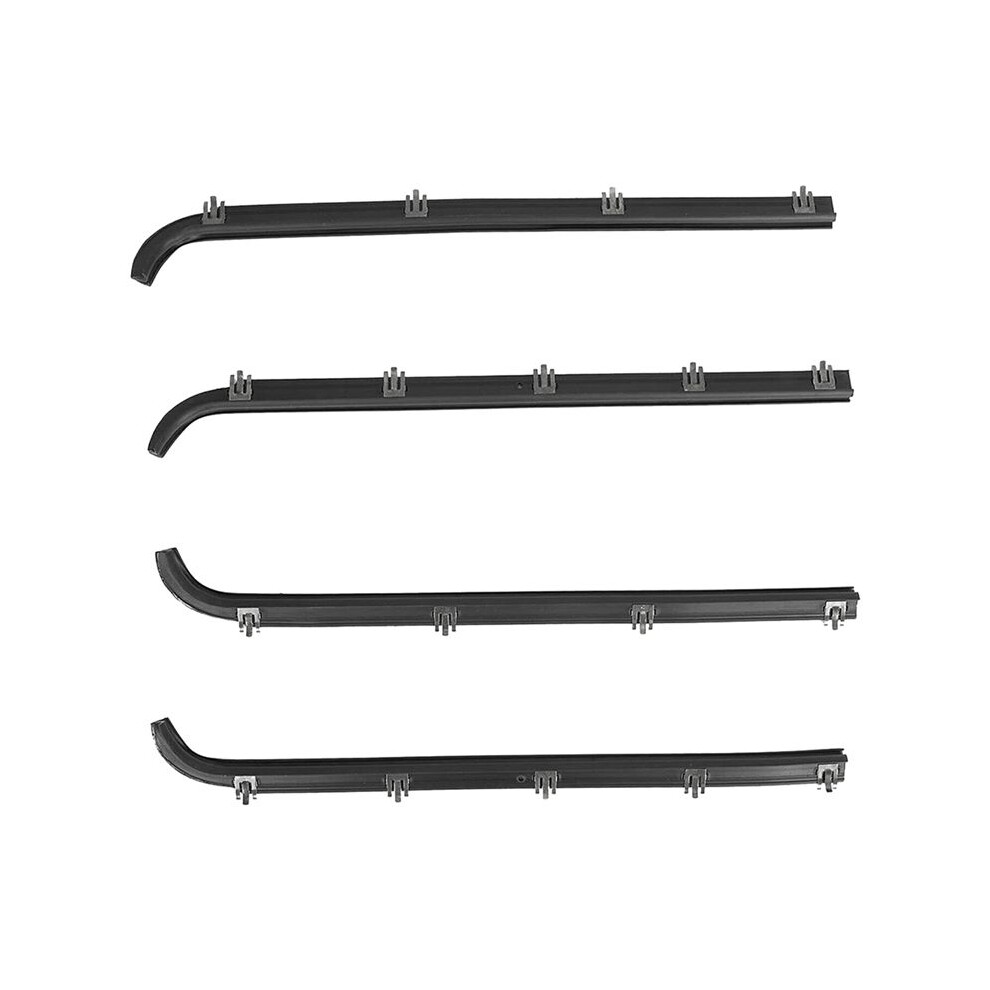4Pcs Inner Outer Car Door Window Seal Belt Weatherstrip Kit F2tz1521457a E7tz1521453a For F150 F250 F350 1987-1997 6031685259173