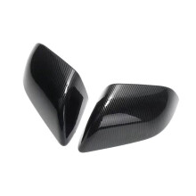 Carcasa de Espejo Retrovisor de Fibra de Carbono, Cubierta Protectora de Espejo Retrovisor para  Modelo 3, Versión Actualizada, Decoración de