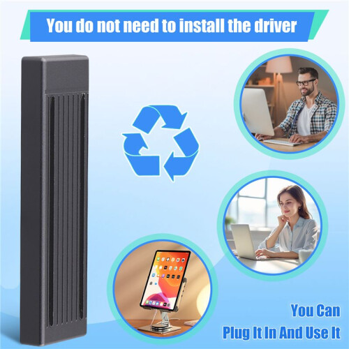 M.2 SSD HDD Enclosure NGFF RGB Cool Light Multi-Function Convenient HDD Enclosure 2