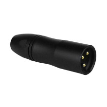3,5 mm TRS Hona Uttag Till Hane XLR Balanserad Adapter, Ljudadapter FantomströM Konverteras Till 3-5V Plug-In StröM