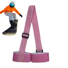 Ski Carrier Strap Adjustable Pink Portable For Shoulder Carrier And Pole Carrier